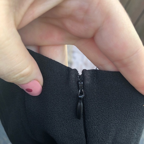 Silence + Noise ~ black deep v notch romper - Picture 5 of 7